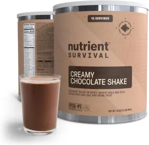 Whey Protein Powder Shake Chocolate Shake Gluten-Free, High-Protein Breakfast or Meal Replacement Shake, Perfect Dark Chocolate Smoothie Beverage (15 Servings)