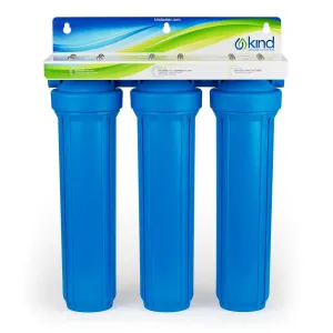Whole House Salt-Free Water Softener and Filter Combo - High Performing Coconut Shell Carbon Block Filtration - for Homes with Up to 6 Bathrooms - Easy Installation