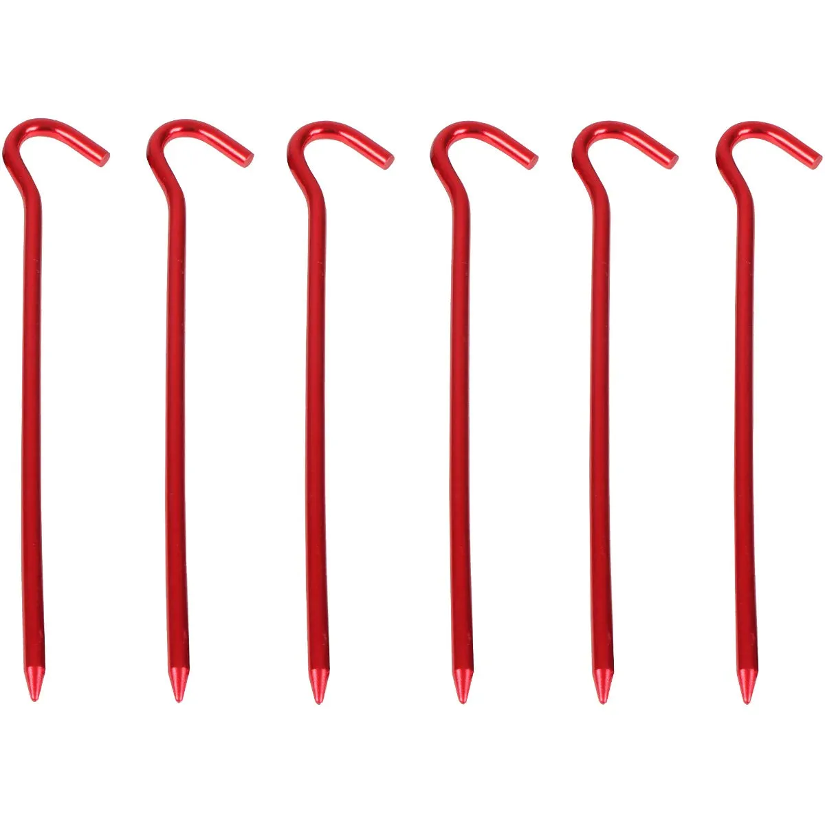 Wildtrak 18cm Aluminium Alloy Tent Pegs (6 Pack)