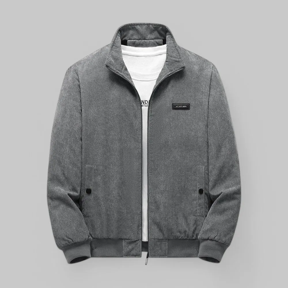 Windproof Fleece-Lined Corduroy Jacket