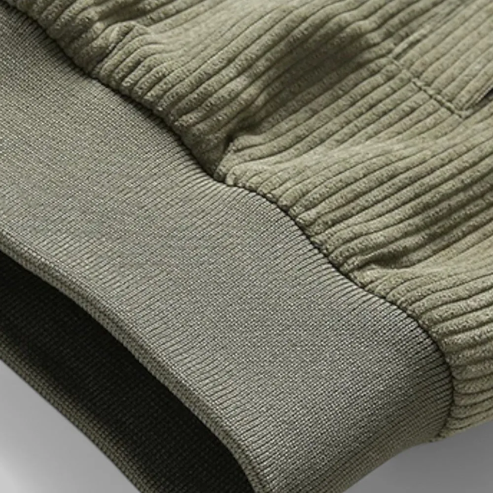 Windproof Fleece-Lined Corduroy Jacket