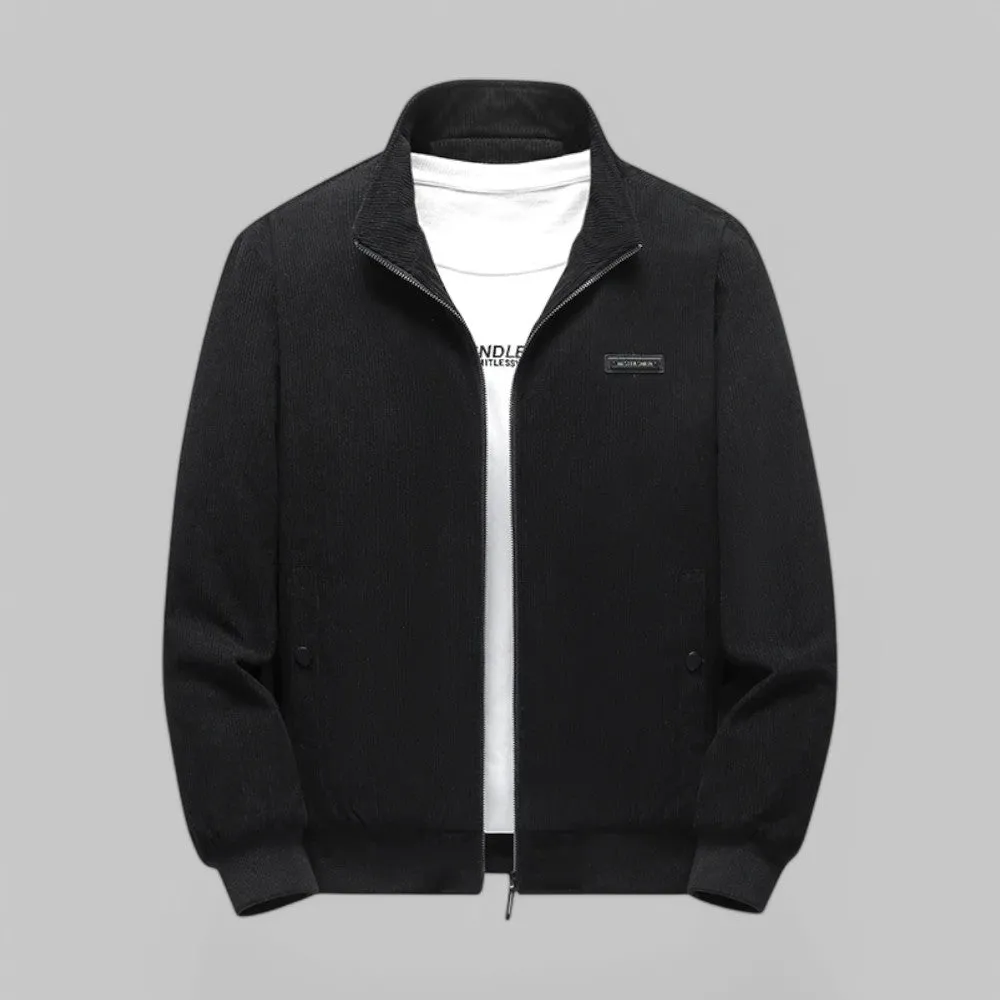Windproof Fleece-Lined Corduroy Jacket