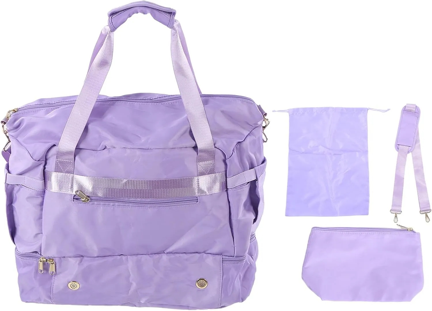 Women Gym Bag, Multiple Pockets Gym Bag Women, Large Capacity Waterproof Workout Travel Bag, Yoga Gym Bag with USB Charging Port, for Fitness Yoga