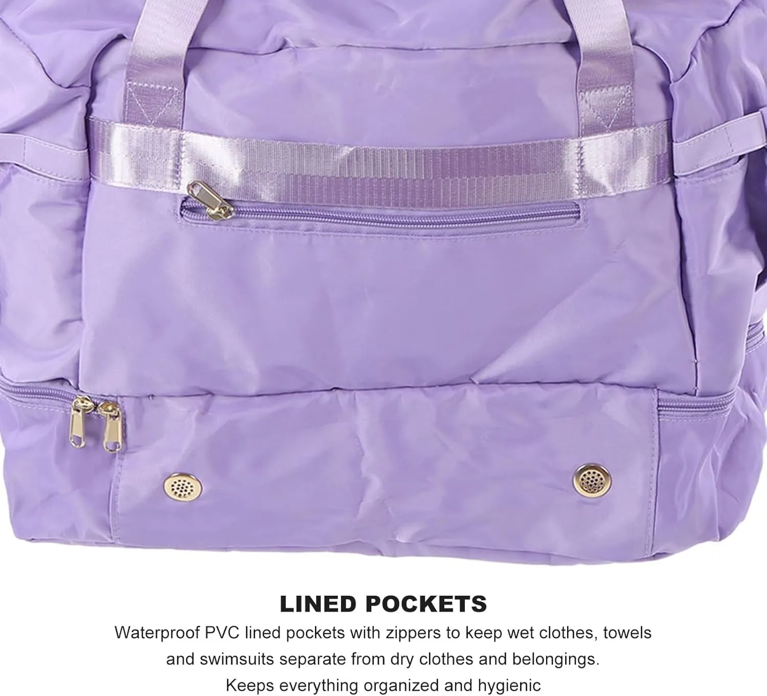 Women Gym Bag, Multiple Pockets Gym Bag Women, Large Capacity Waterproof Workout Travel Bag, Yoga Gym Bag with USB Charging Port, for Fitness Yoga