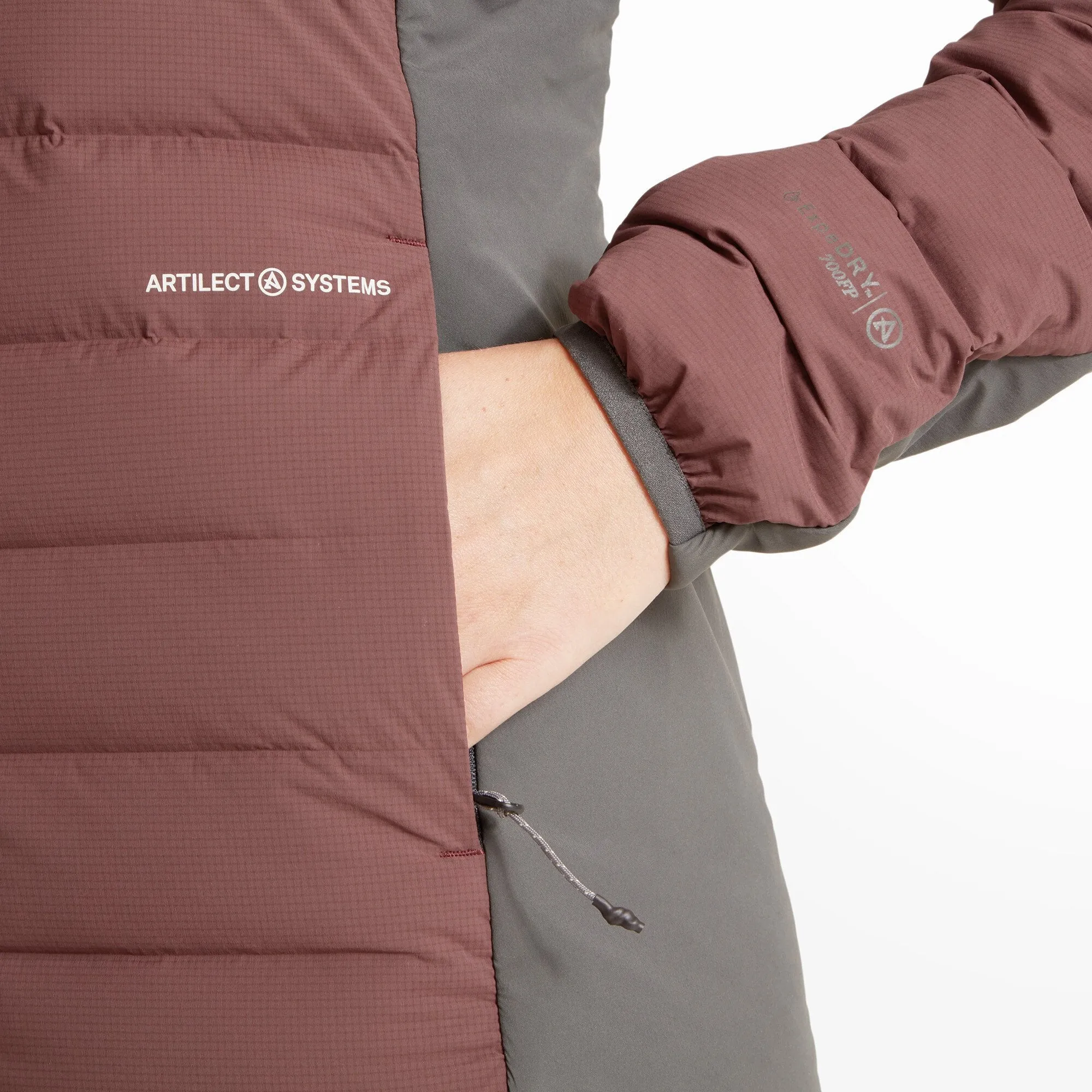 Womens Divide Fusion Stretch Jacket - Amaranth/Ash