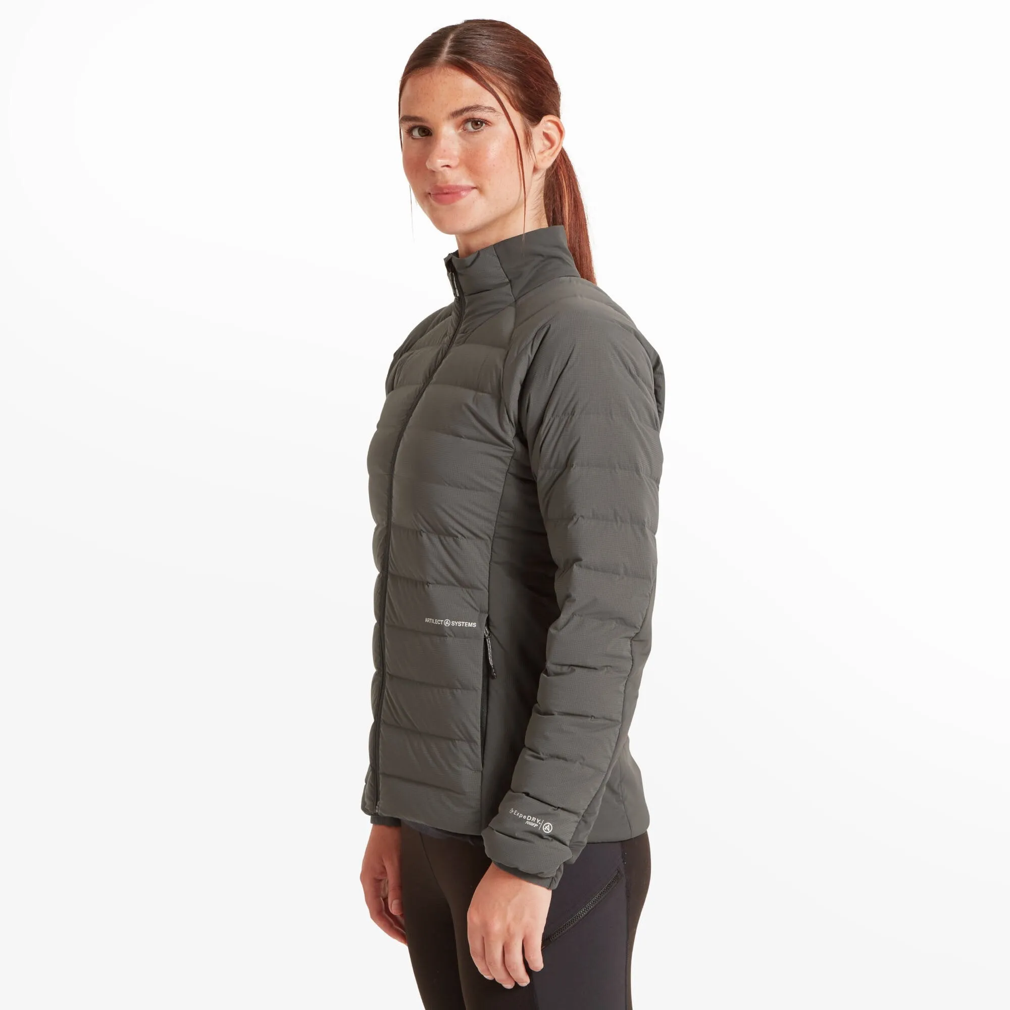 Womens Divide Fusion Stretch Jacket - Ash