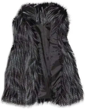 Womens Faux Fur Coat Casual Loose Sleeveless Vest Fuzzy Fleece Lapel Collar Jackets Winter Windproof Outerwear