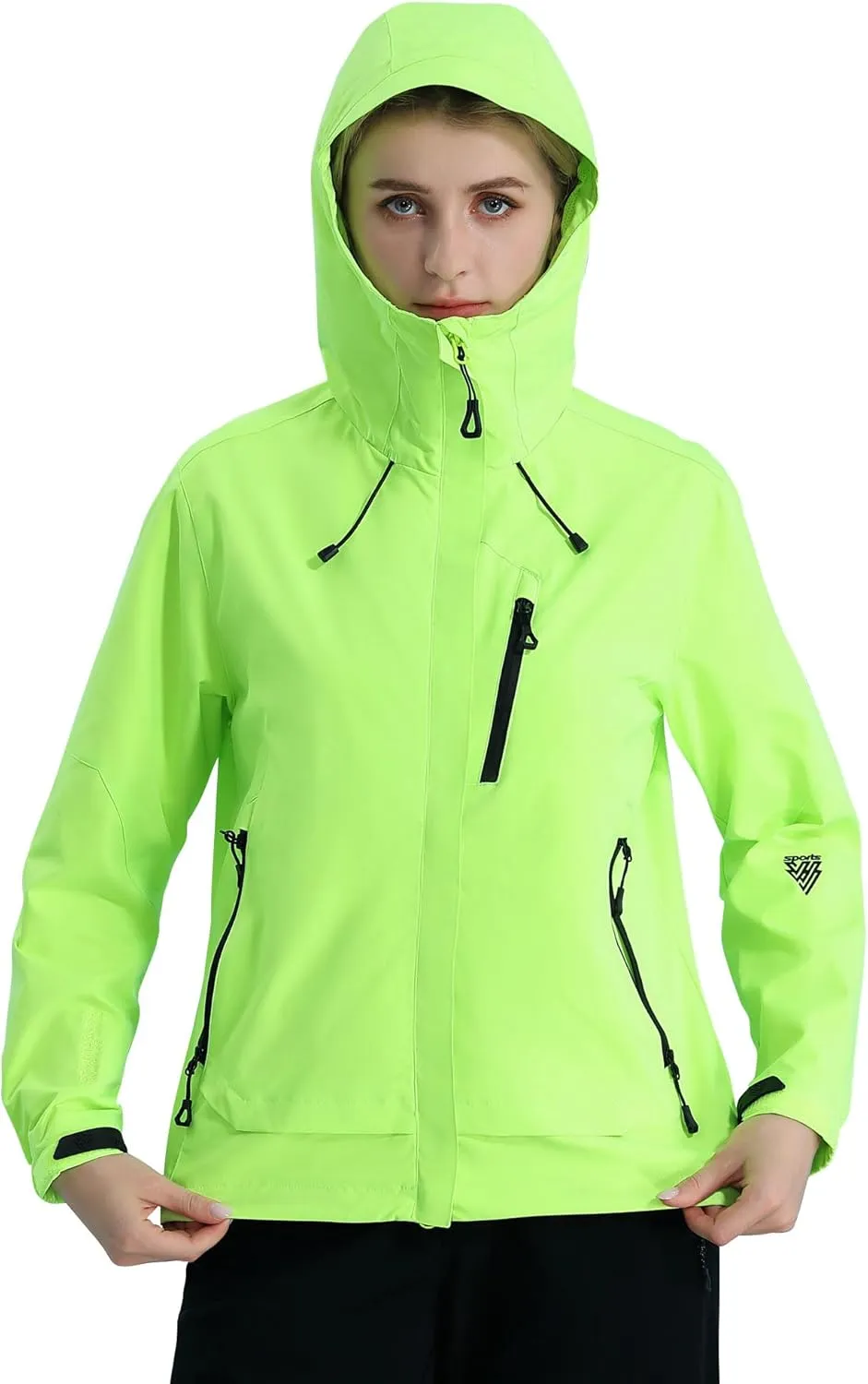 Women's Lightweight Rain Jacket Women's Waterproof Windproof Jacket Women's Hooded Jacket