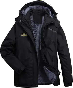 Women's Waterproof Ski Jacket Fleece Lined Parka Coat Mountain Windbreaker Warm Winter Snow Coat Outdoor Hooded Jacket