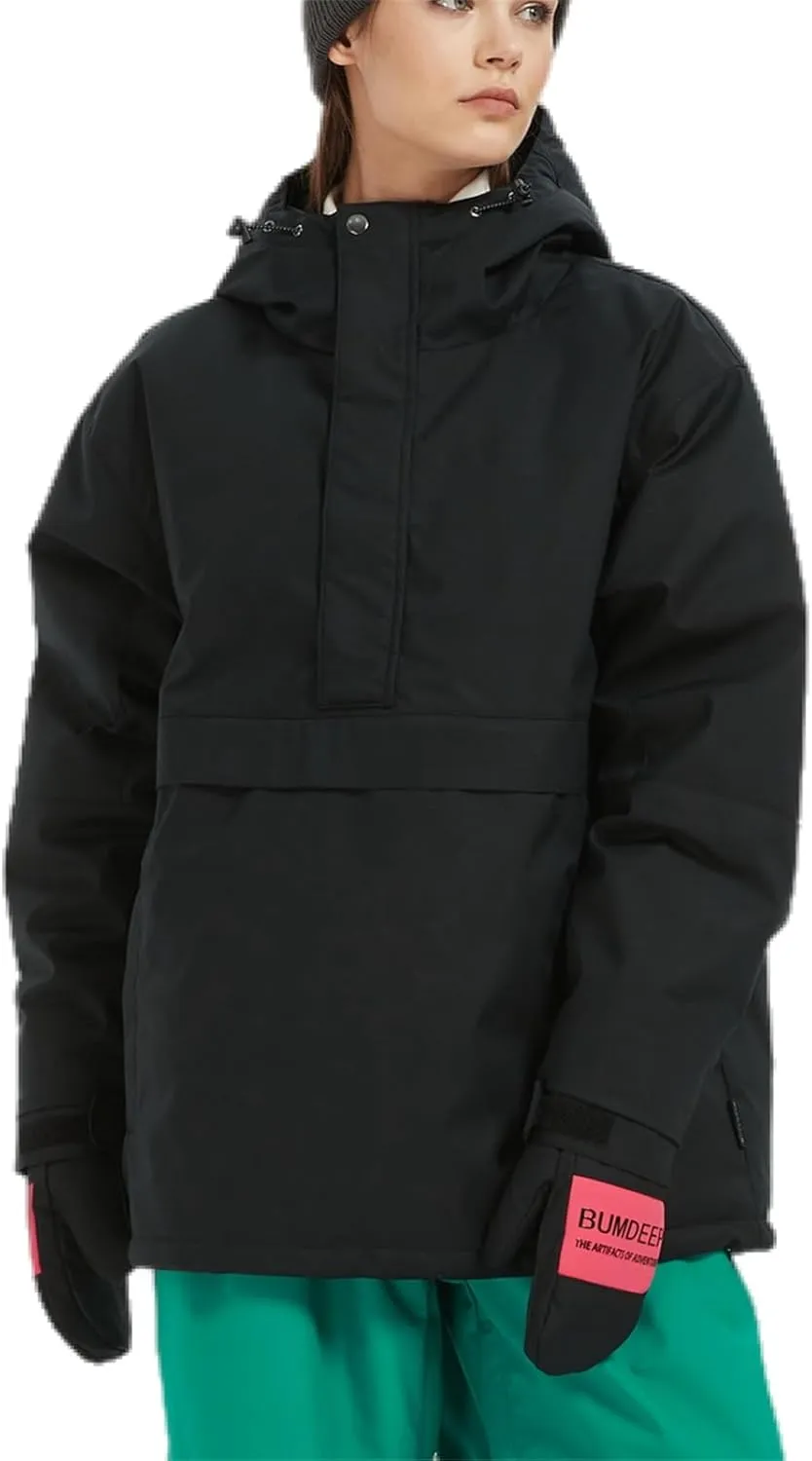 Womens Waterproof Ski Jacket Warm Winter Snow Coat Windbreaker Hooded Thick Snowboard Jacket