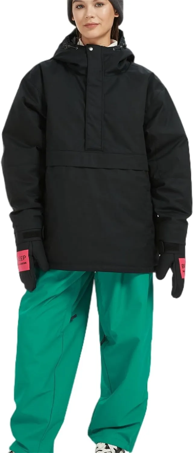 Womens Waterproof Ski Jacket Warm Winter Snow Coat Windbreaker Hooded Thick Snowboard Jacket