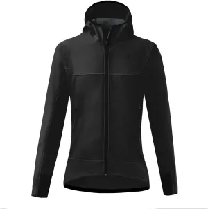 Women's Windproof Jacket Waterproof Breathable Hoodie Fleece Softshell Coat for Outdoors Running Cycling Hiking