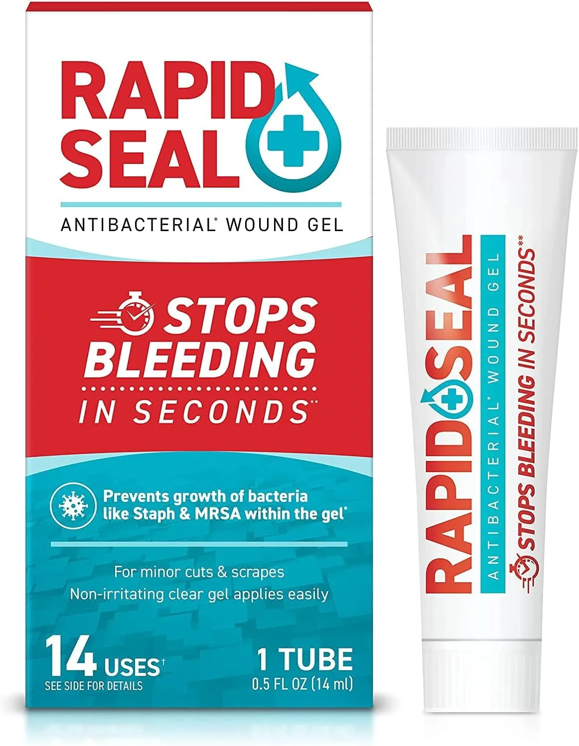 Wound Gel (1 Tube) | Stops Bleeding in Seconds | FSA HSA Eligible | Ideal for Cuts, Scrapes, Razor Nicks for Emergency First Aid Supplies