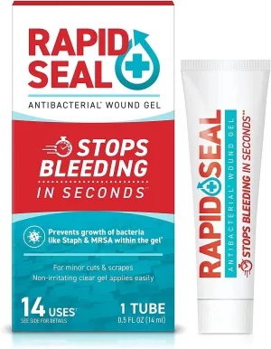 Wound Gel (1 Tube) | Stops Bleeding in Seconds | FSA HSA Eligible | Ideal for Cuts, Scrapes, Razor Nicks for Emergency First Aid Supplies