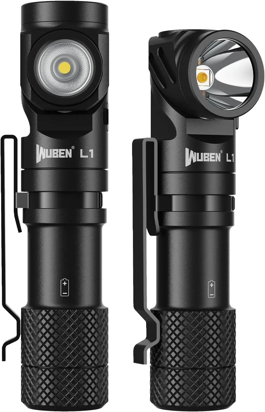 WUBEN L1 Rechargeable Flashlight High Lumens, 2000 Lumen Brightest Tactical Flashlight, Right Angle Super Bright LED Pocket Flashlight, IP68 Waterproof Magnetic Emergency Flashlight for Home Outdoors
