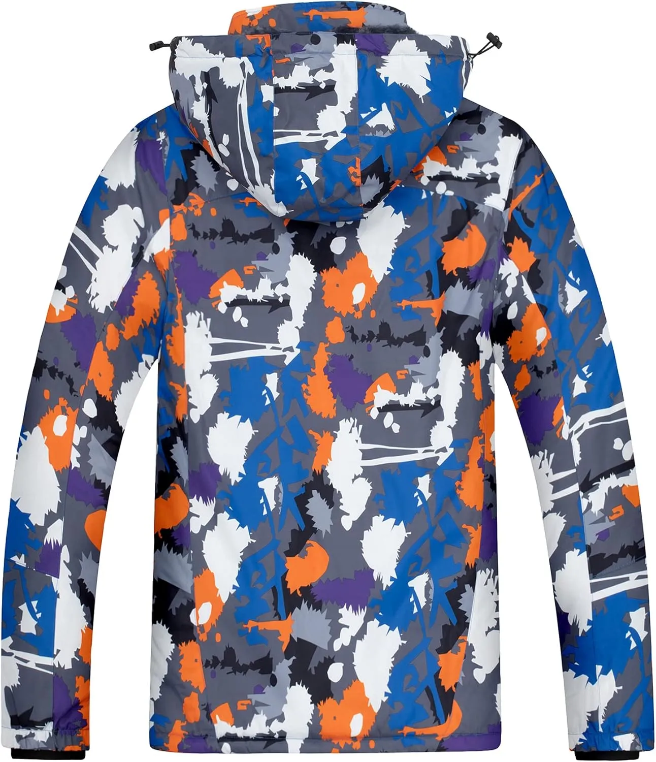 WULFUL Men's Waterproof Ski Jacket Warm Winter Snow Coat Mountain Windbreaker