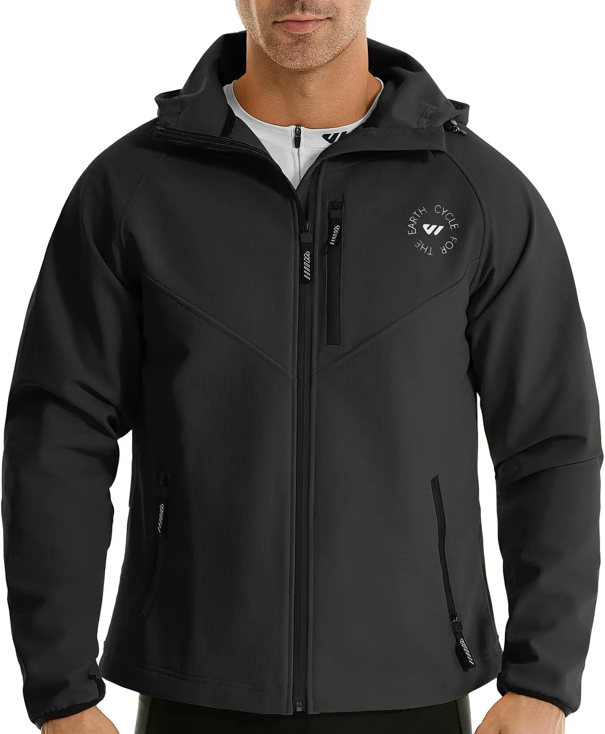 Wulibike Winter Cycling Jackets for Men Waterproof Running Jacket Men Hiking Jacket windproof Unisex Cold Weather Gear