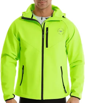 Wulibike Winter Cycling Jackets for Men Waterproof Running Jacket Men Hiking Jacket windproof Unisex Cold Weather Gear