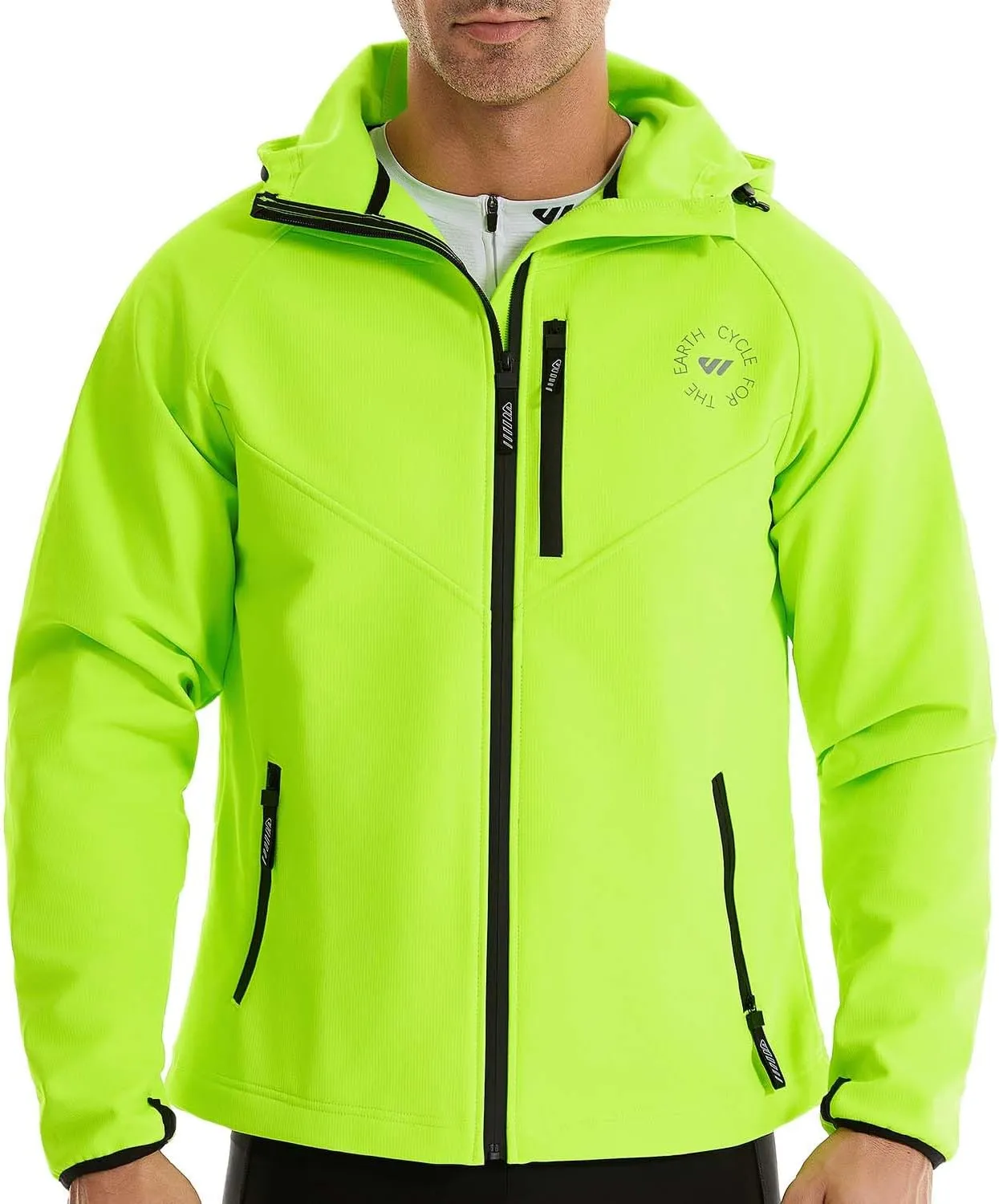 Wulibike Winter Cycling Jackets for Men Waterproof Running Jacket Men Hiking Jacket windproof Unisex Cold Weather Gear