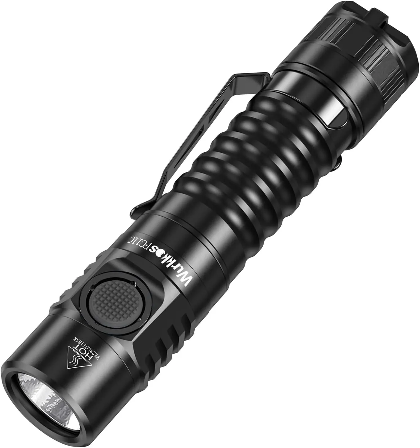 Wurkkos FC11C Led Flashlight Rechargeable 1200 Lumens, 155m Long Beam Distance, IP68 Waterproof Flashlights with Magnetic Base, Small Powerful EDC Flashlight for Camping, Hiking, Emergency(4000K)