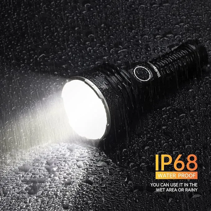 Wurkkos TS30S PRO Led Flashlight 6000 Lumen, SBT90.2 LED Extreme Bright Flashlight USB C Rechargeable with 3563FT Ultra Long Beam Distance, High Lumen Flashlight Anduril 2.0 UI, IP68 Waterproof