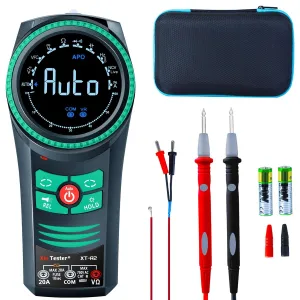 Xin Tester Digital AC DC Professional Multimeter Tester, TRMS 6000 Counts Rotary Dial Electrical Automotive Autoranging DMM 1000V NCV Volt Ohm Amp Meter, Capacitance Temperature Diode XT-R2