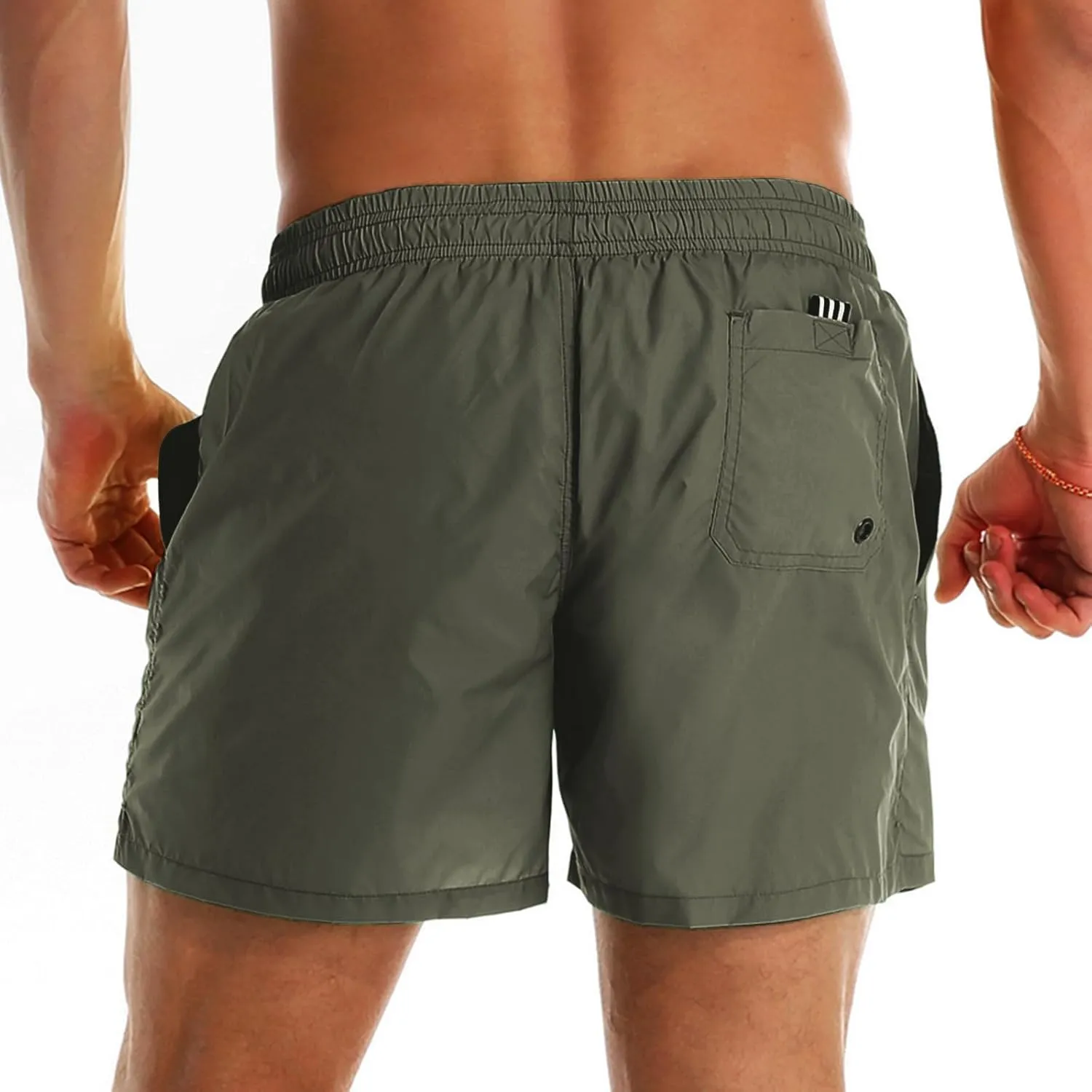 YnimioAOX Men's Swim Trunks Quick Dry Beach Shorts Swimwear Bathing Suit