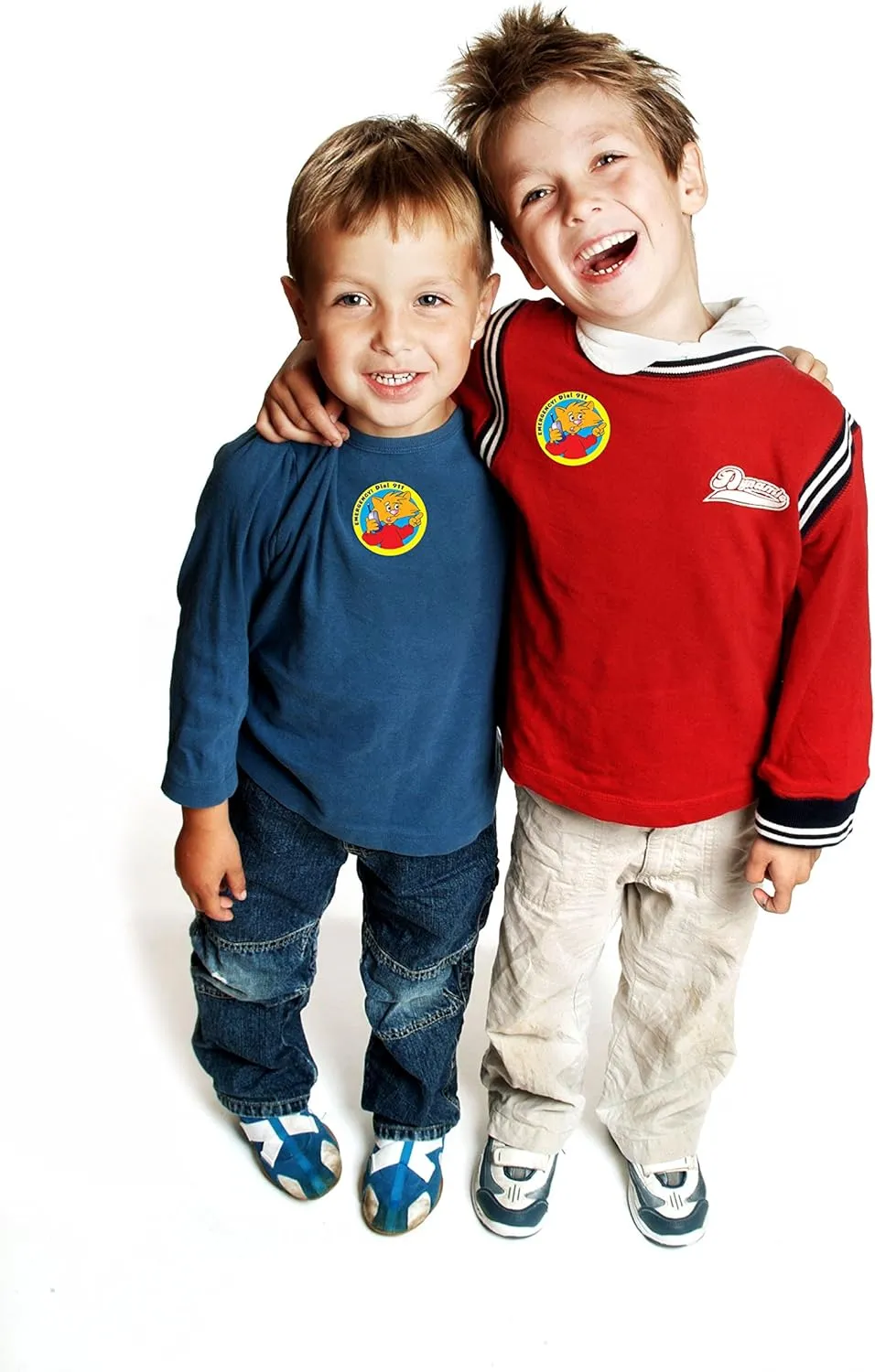 ZOCO - Emergency Call 911 Stickers (400 Count) - Police, Fire Department, EMS Handouts for Kids - 2" Round