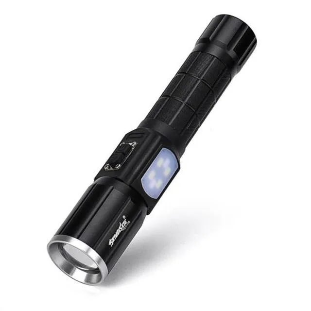 Zoomable 5Modes 3000LM Flashlight Torch USB Rechargeable T6 COB LED Flashlight Use 1x18650 Battery Bicycle Light 40OT16