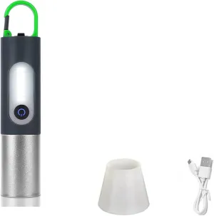 Zoomable LED Flashlight, Handy Light with Lamp Shade, USB-C Rechargeable, 1000 Lumens Tactical Flashlight, 5 Modes (SOS & Strobe) (1800mAh)