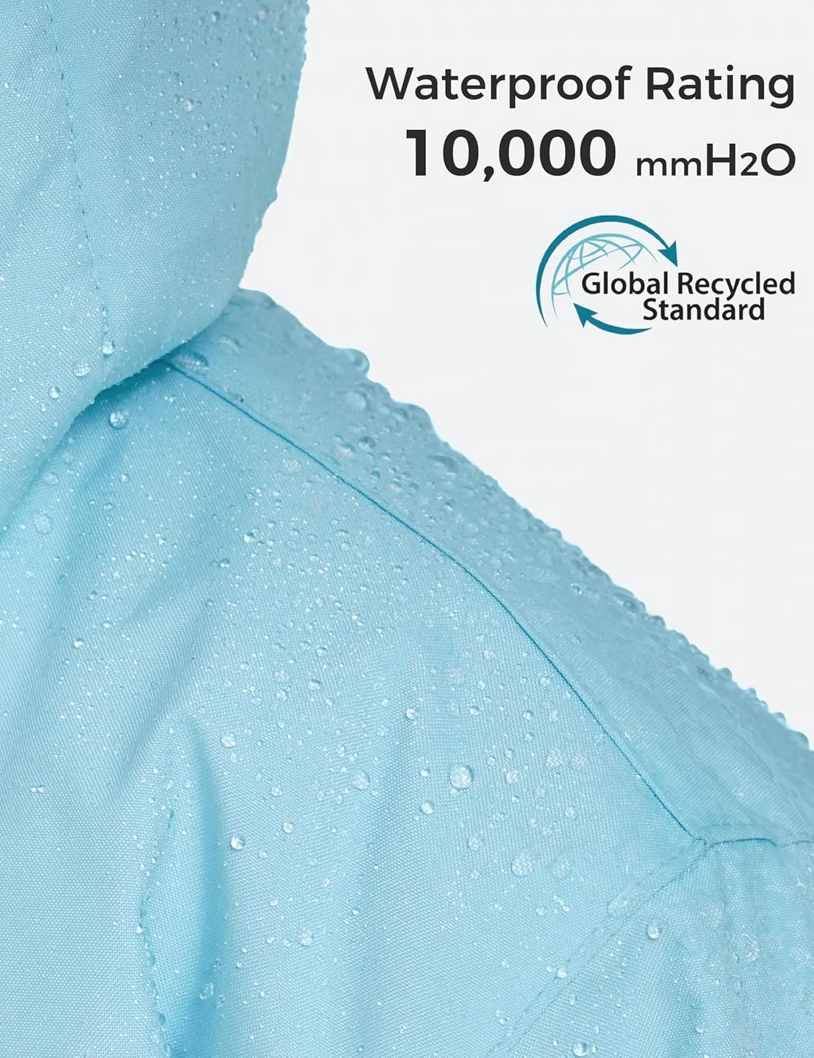 ZSHOW Girls' Ski Jacket Waterproof Fleece Raincoat Windproof Warm Winter Coat with Detachable Hood