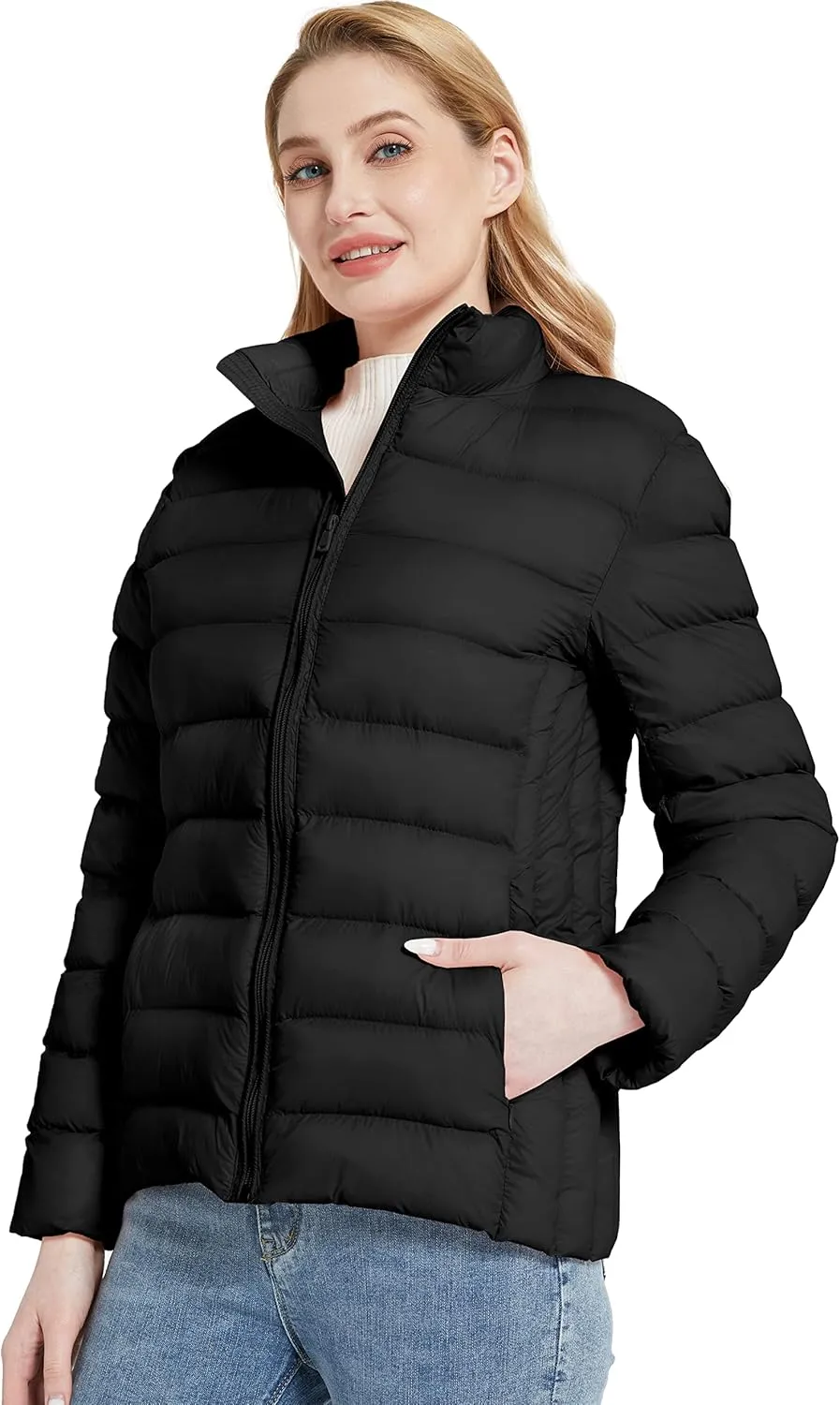 ZSHOW Women's Packable Puffer Jacket Windproof Lightweight Winter Coat